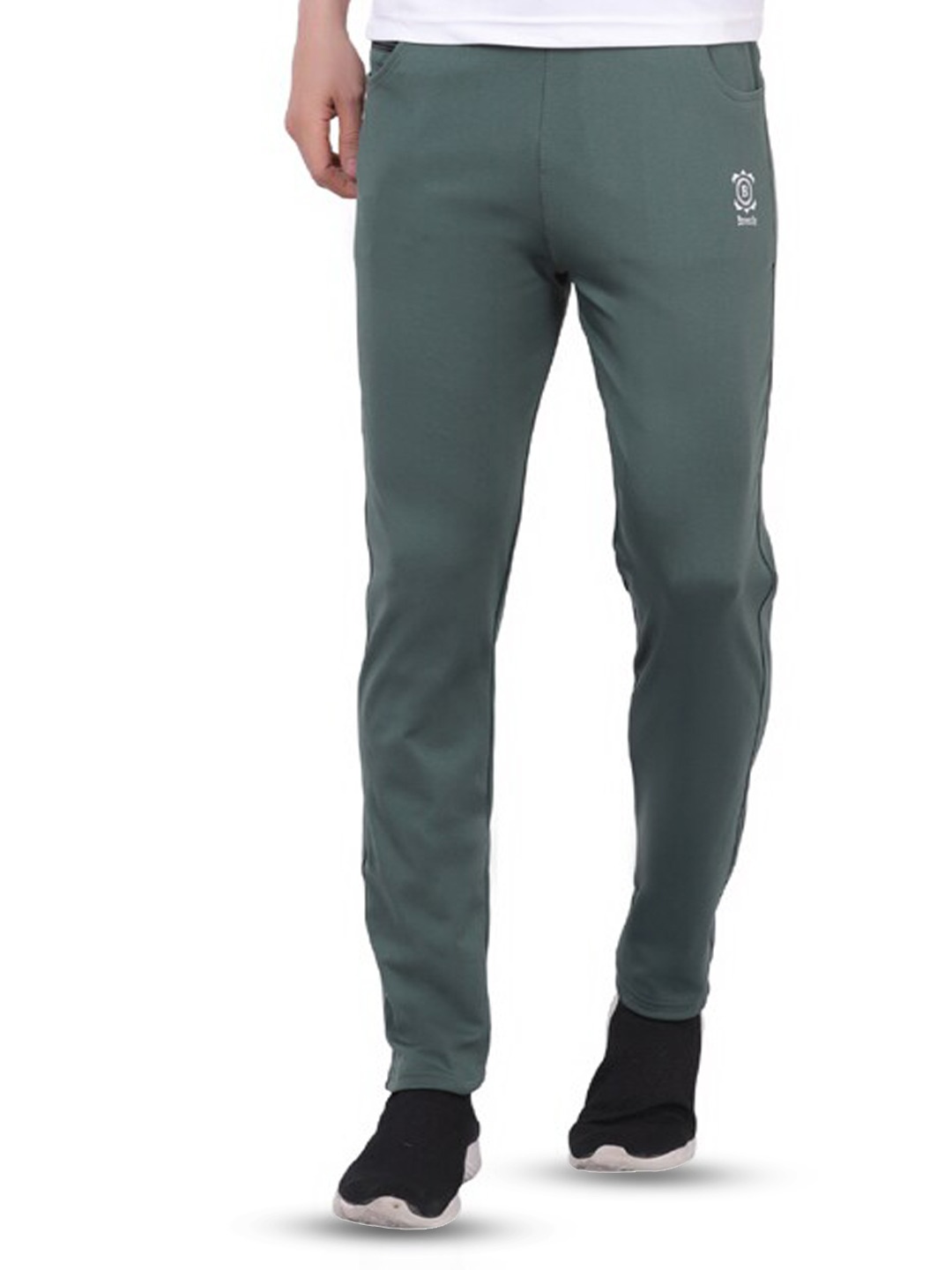 

Breezly Men Dry-Fit Sports Track Pants, Green