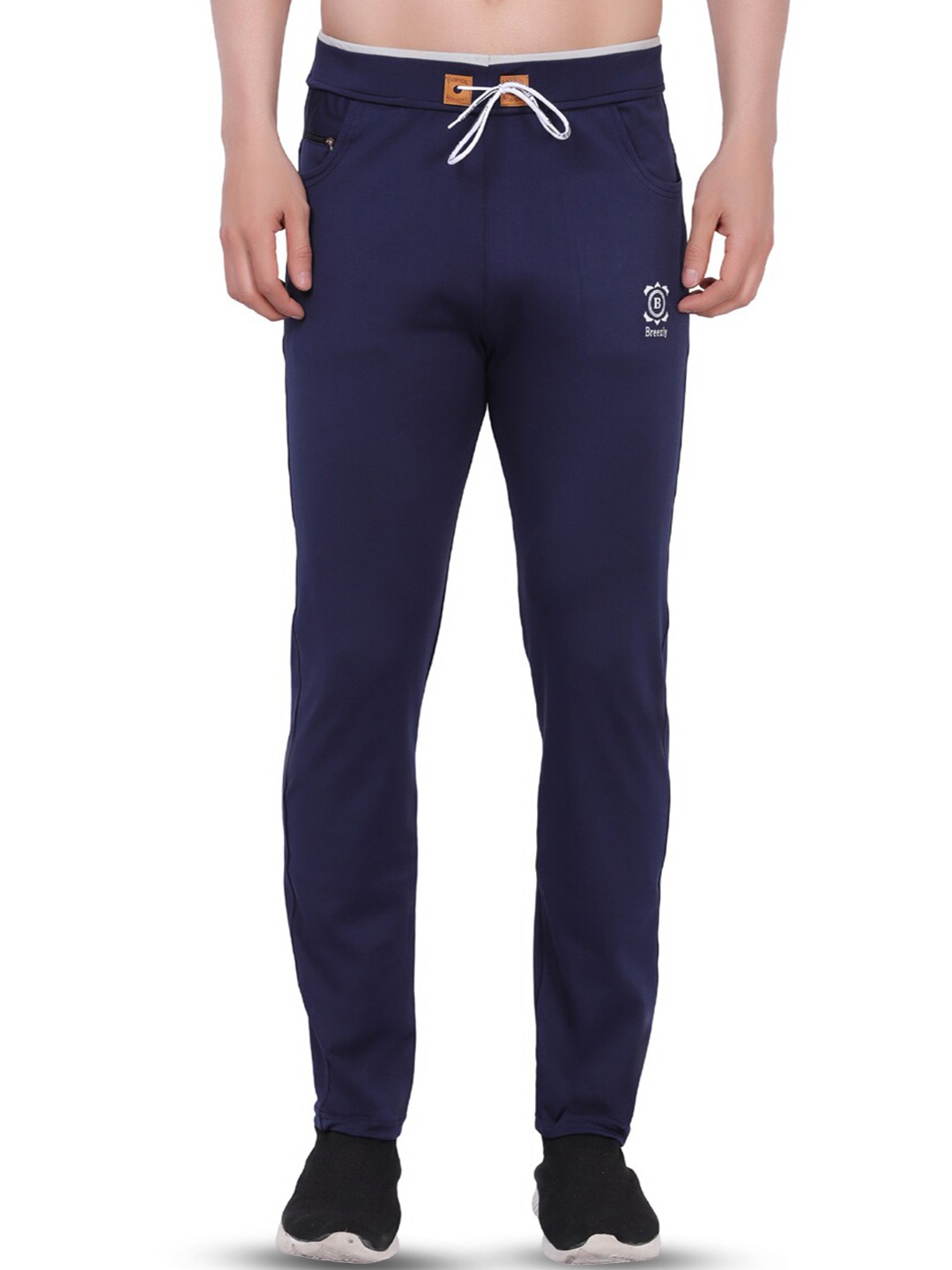 

Breezly Men Dry-Fit Sports Track Pants, Blue