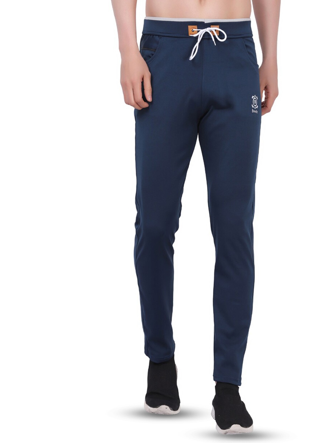 

Breezly Men Dry Fit Sports Track Pants, Blue