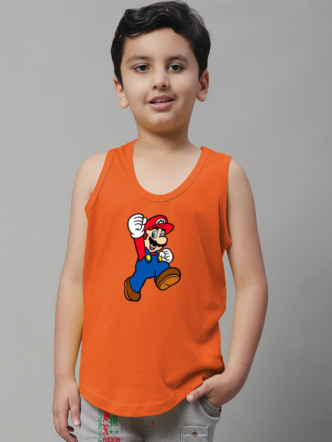 

Friskers Boys Graphic Printed Pure Cotton Innerwear Vest KDC589-08-2-3Y, Orange