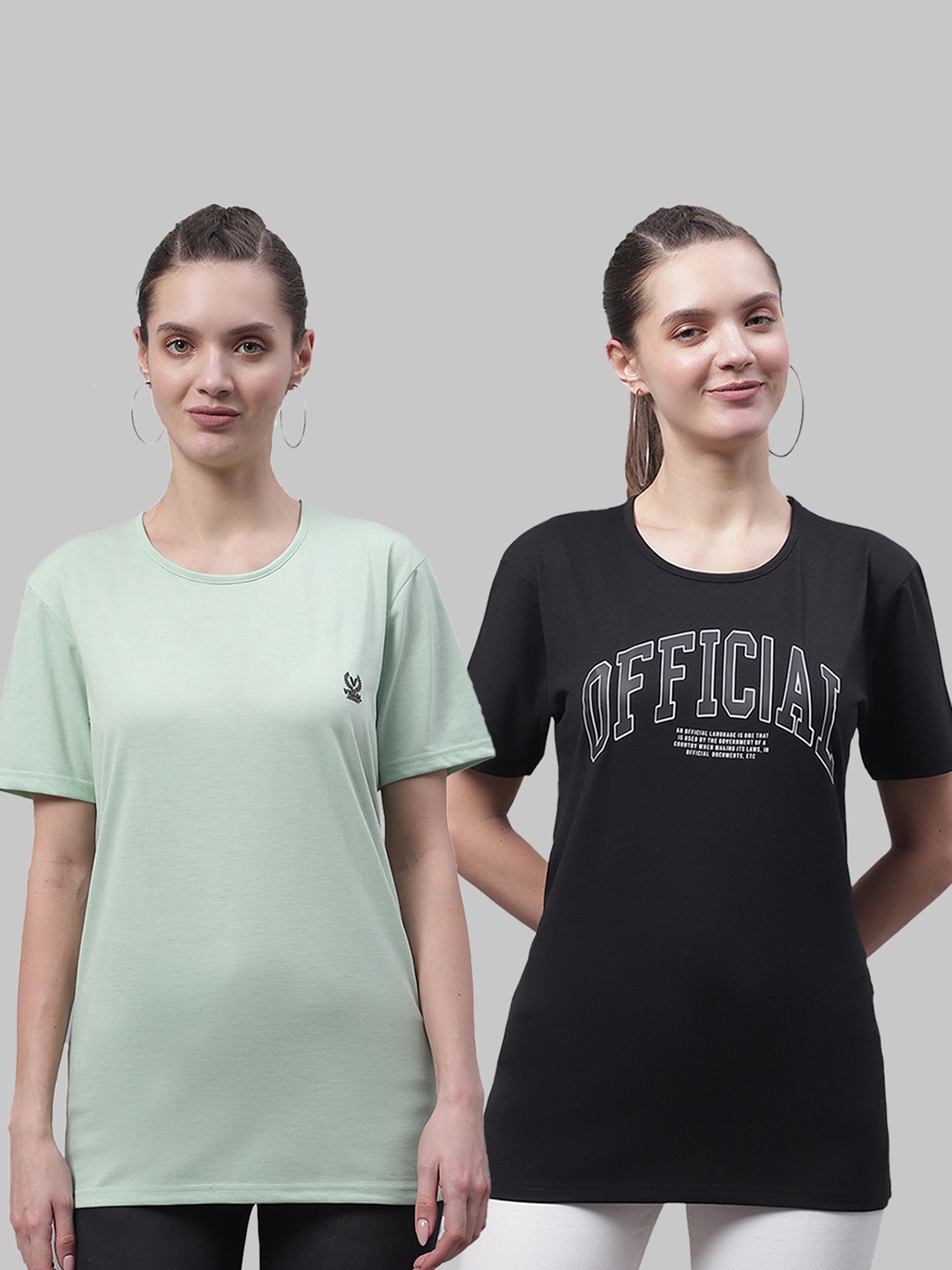

MACK JONNEY Pack Of 2 Short Sleeves Cotton T-shirt, Sea green