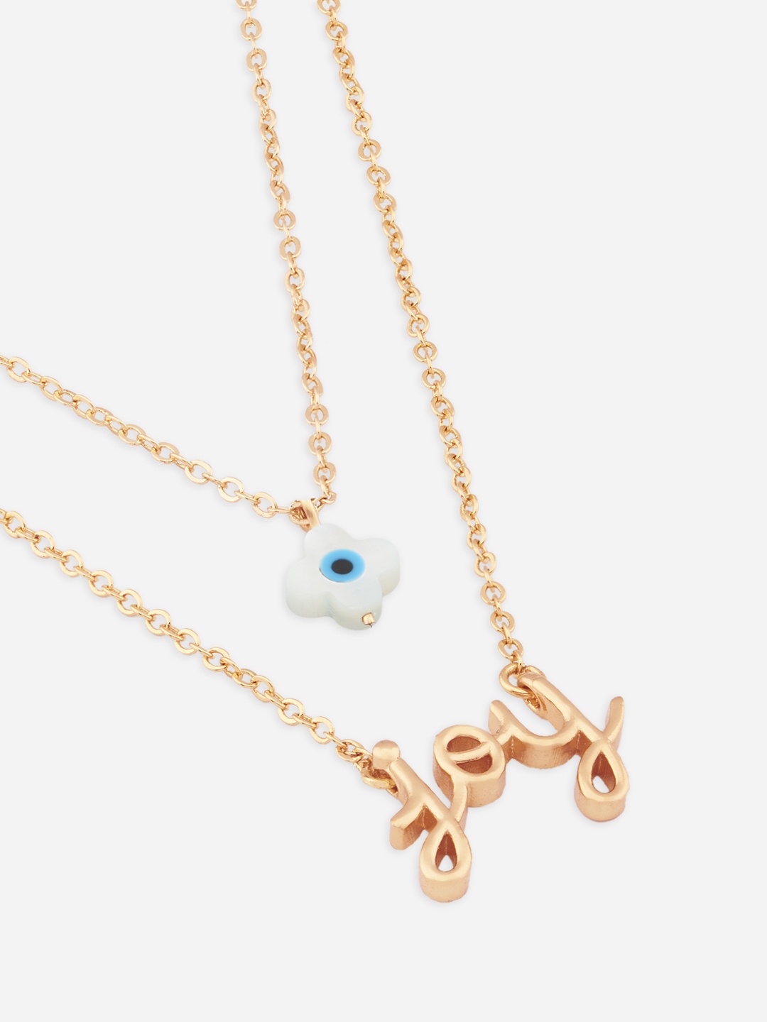 

MINUTIAE Rose Gold Plated Crystals Studded Jewellery Set