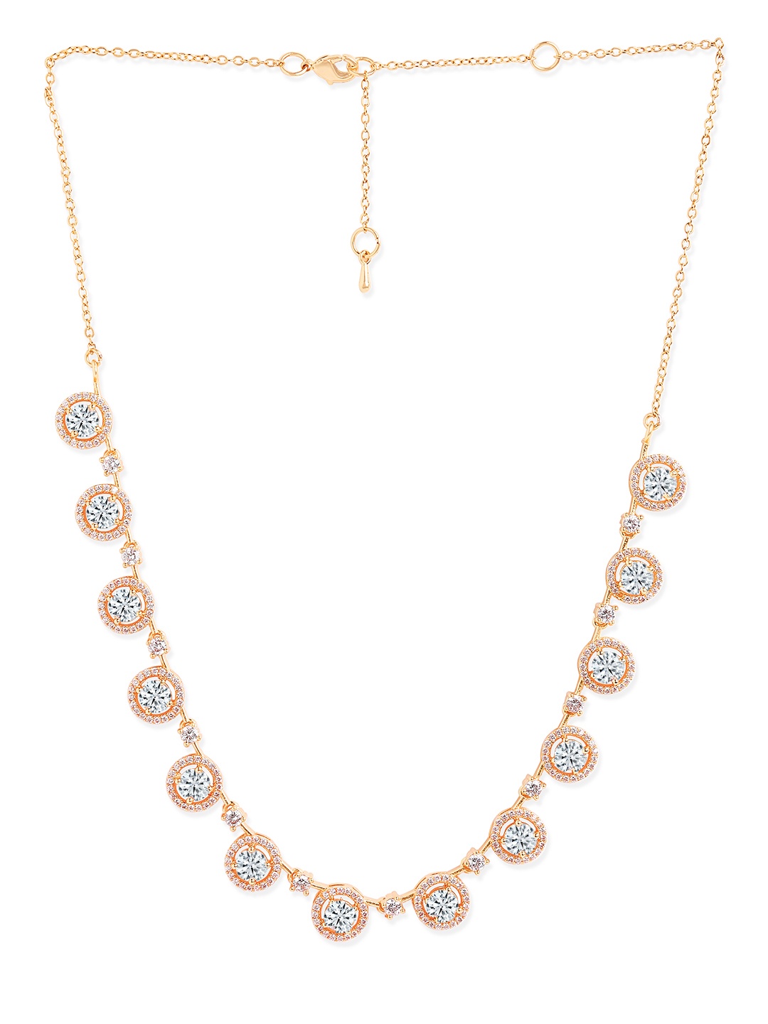 

MINUTIAE Rose Gold-plated Crystal-studded Jewellery Set