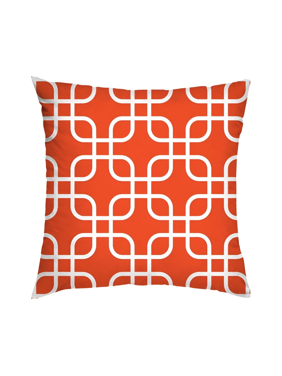 

HOMADORN Rust & White 5 Pieces Printed Square Cushion Covers