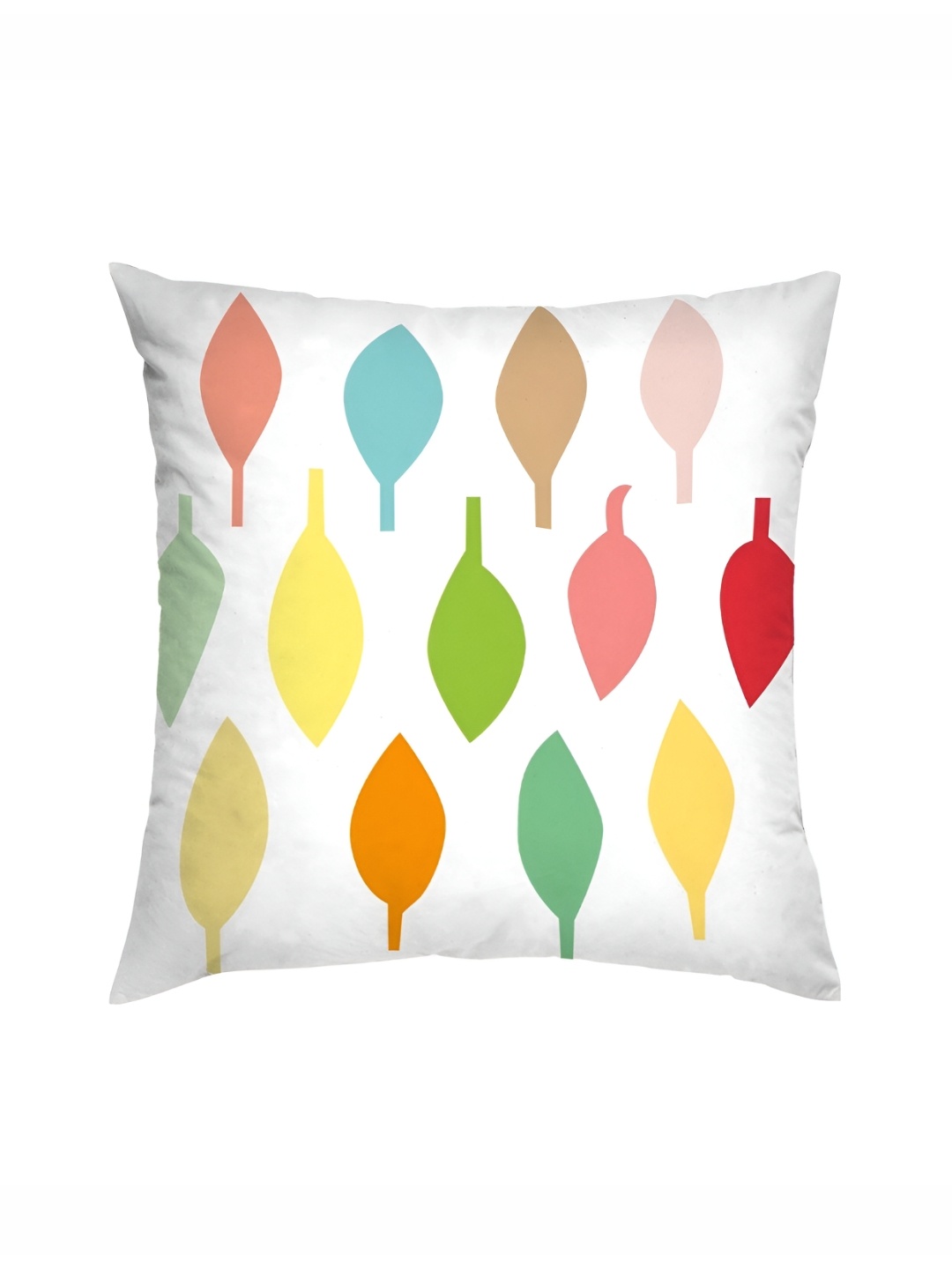 

HOMADORN White & Red 5 Pieces Ethnic Motifs Square Cushion Covers