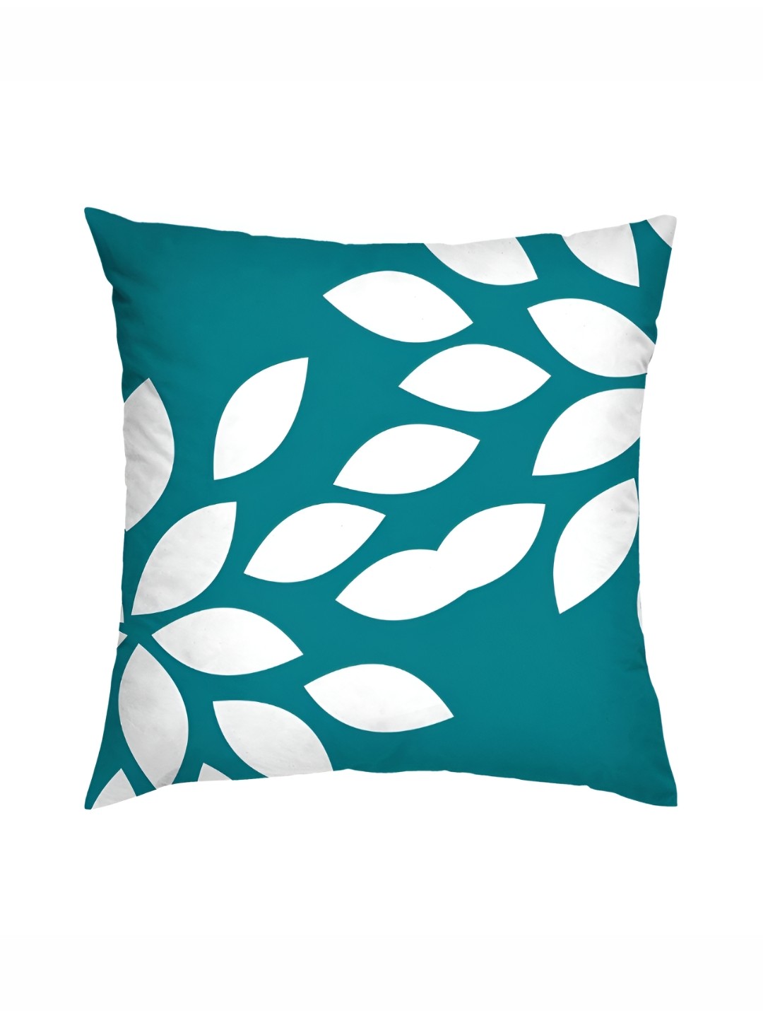 

HOMADORN White & Blue 5 Pieces Ethnic Motifs Square Cushion Covers