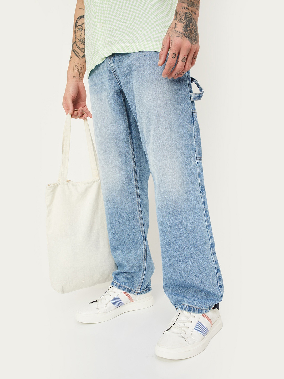 

max Men Mid Rise Cotton Regular Fit Jeans, Blue