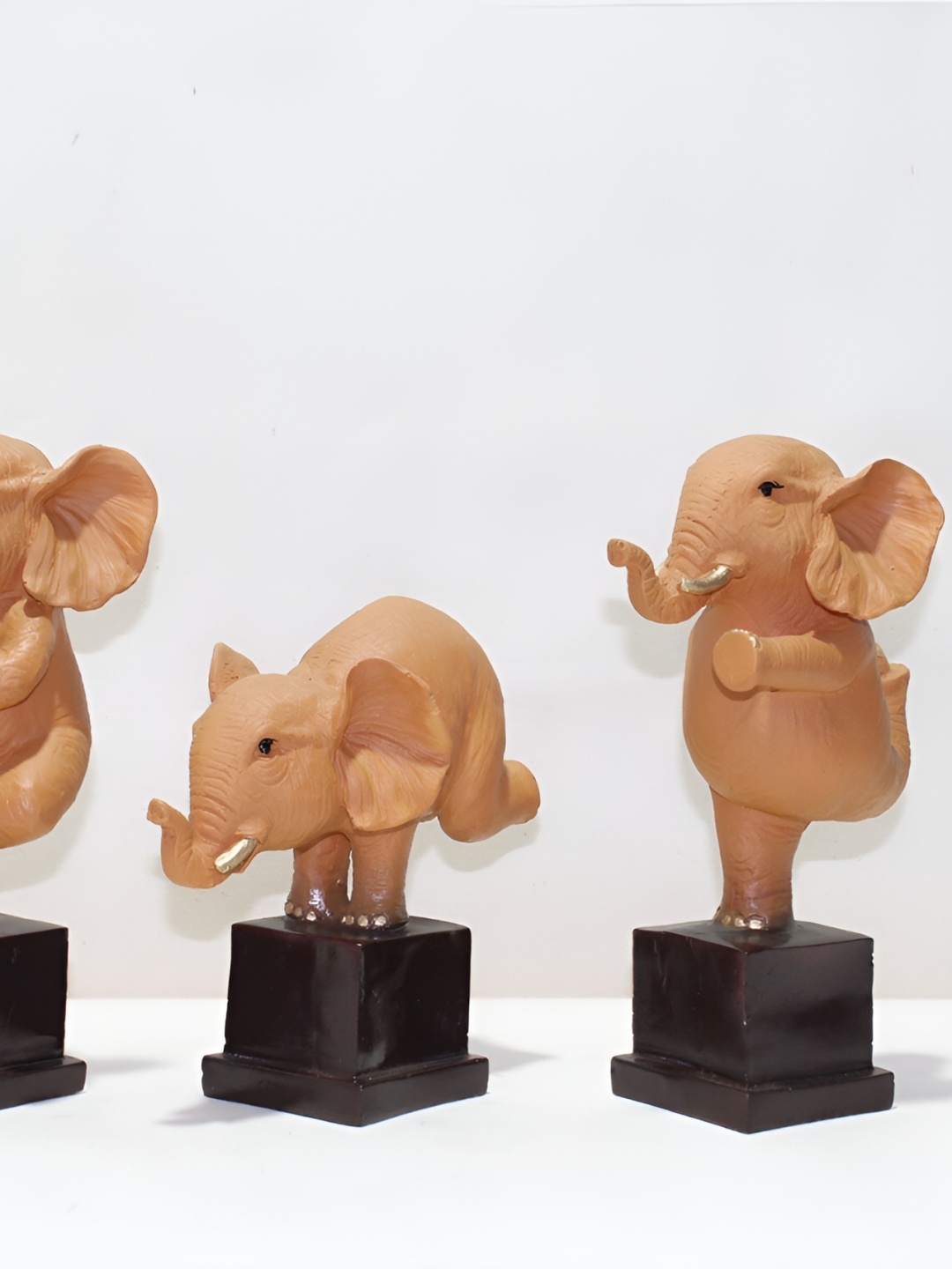 

Vikarafty Brown 3 Pieces Curio Showpieces