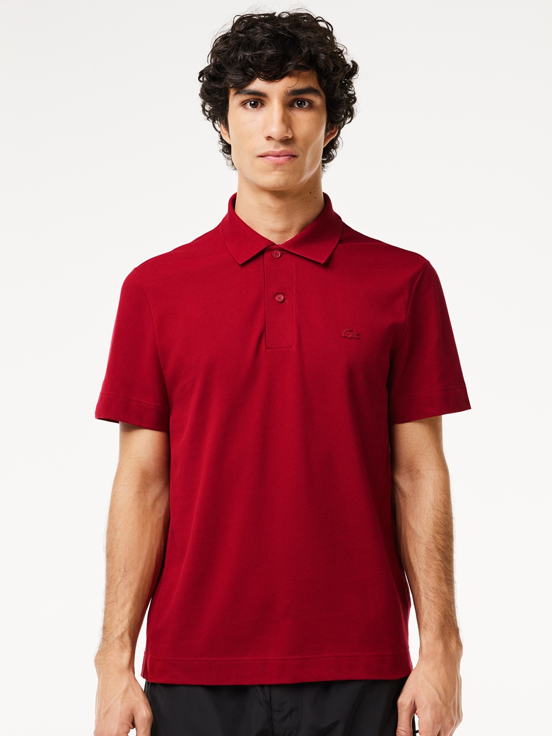 

Lacoste Core Collection Movement Polo Collar Ultra Light Pique T-shirt, Red