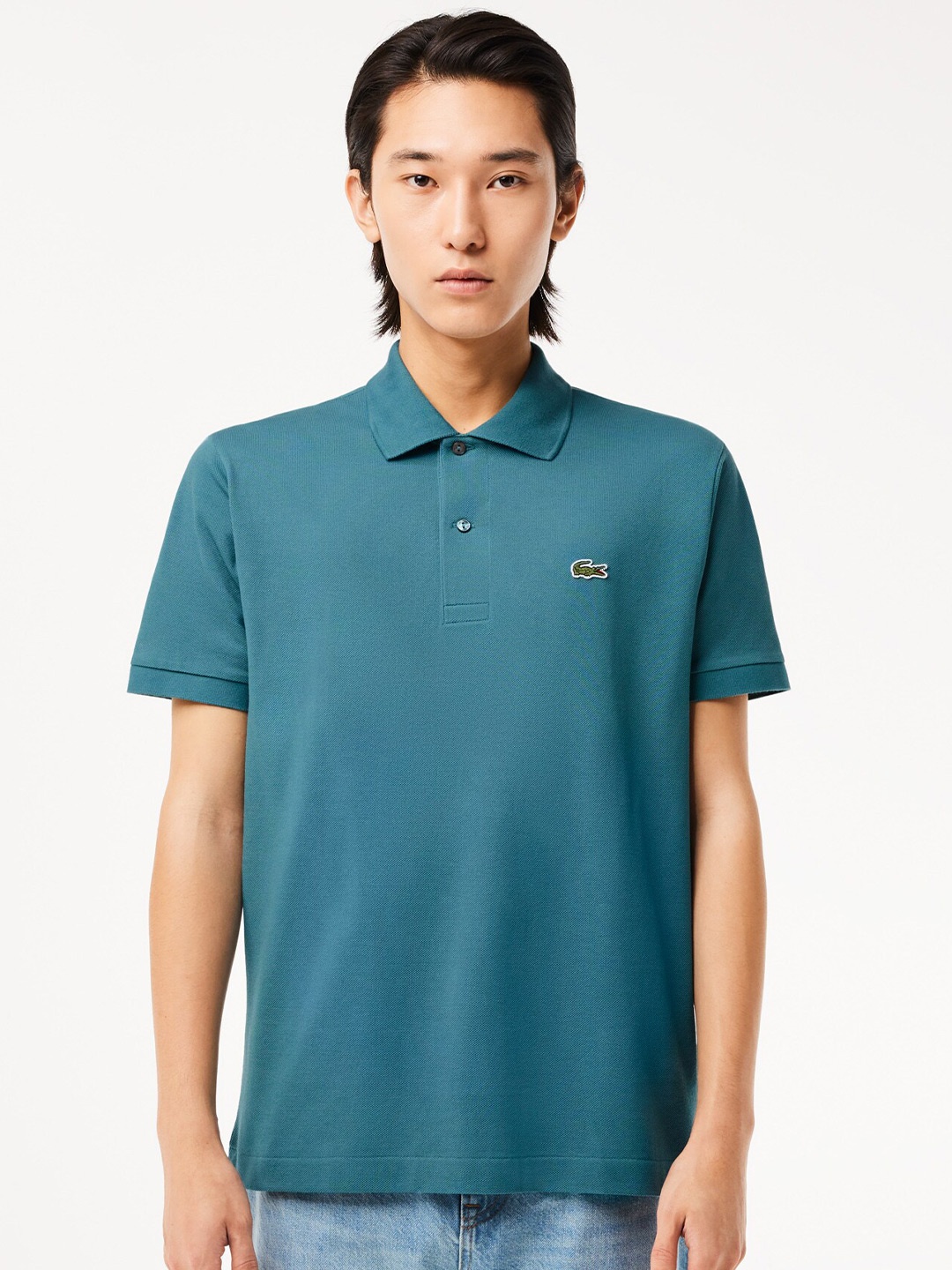

Lacoste Polo Collar Cotton Applique T-shirt, Blue