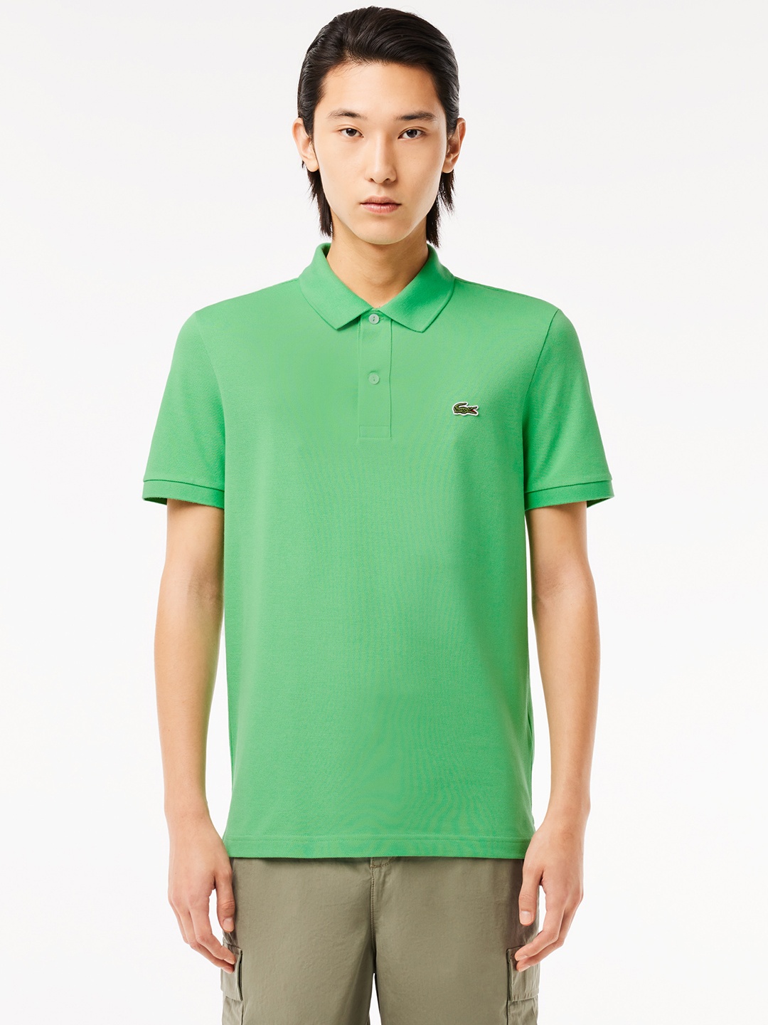 

Lacoste Original L.12.12 Core Collection Polo Collar Cotton Pique Slim Fit T-shirt, Green