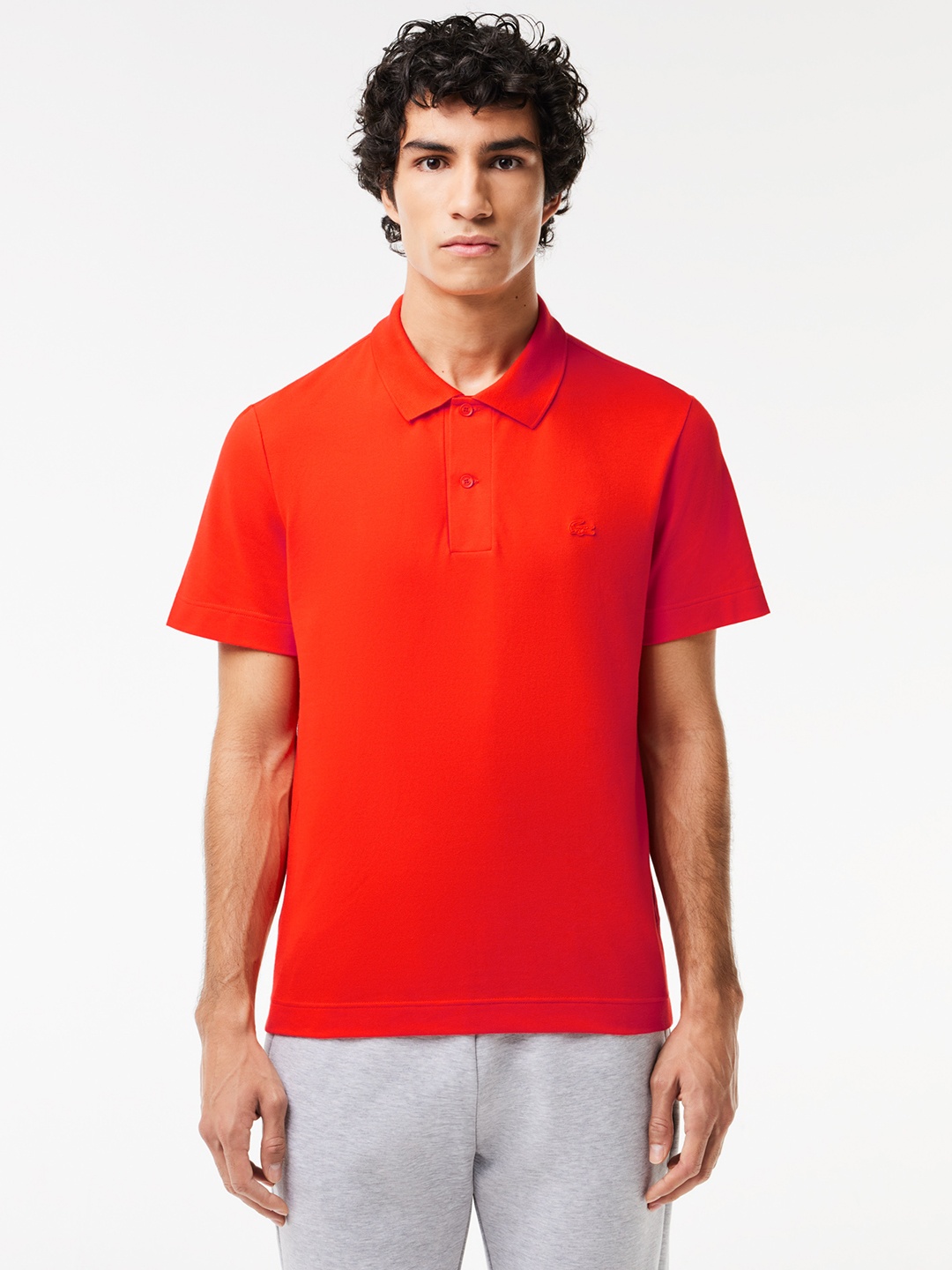 

Lacoste Polo Collar Short Sleeves Regular T-shirt, Orange