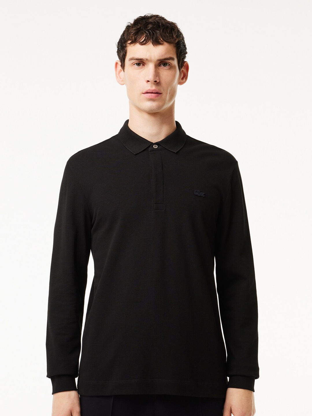 

Lacoste Polo Collar Applique T-shirt, Black