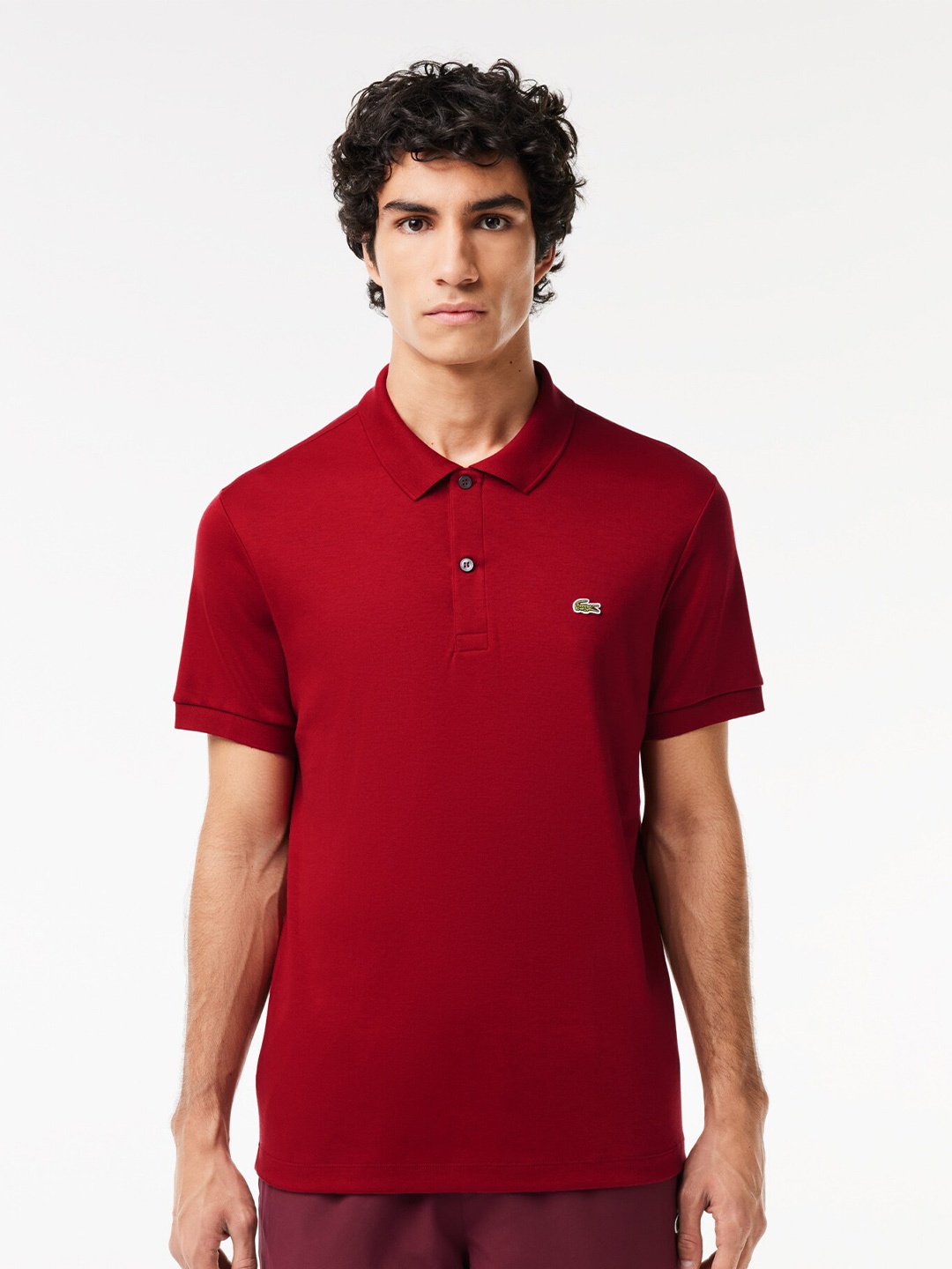 

Lacoste Polo Collar Cotton T-shirt, Red