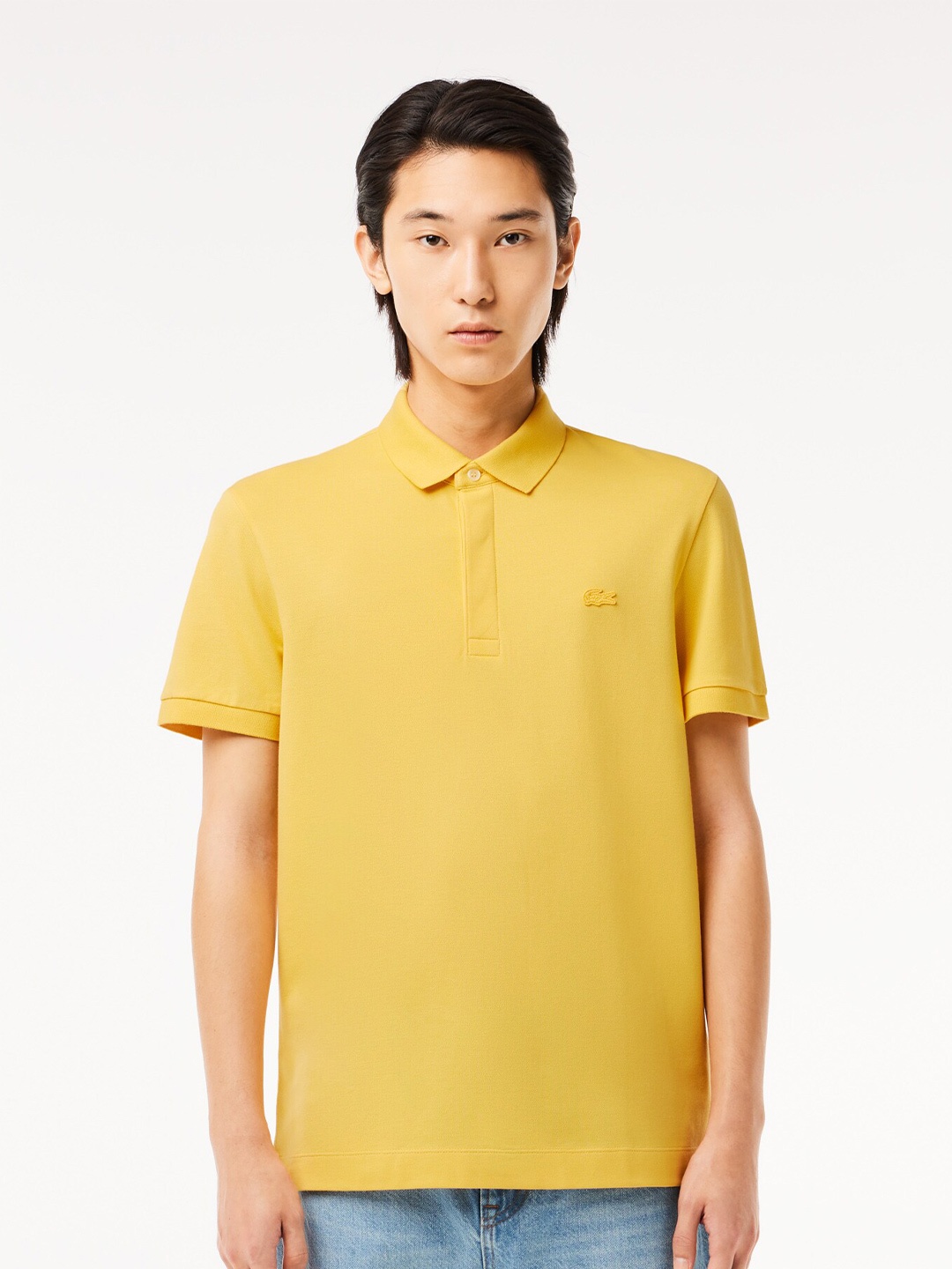 

Lacoste Polo Collar Short Sleeves Cotton T-shirt, Yellow