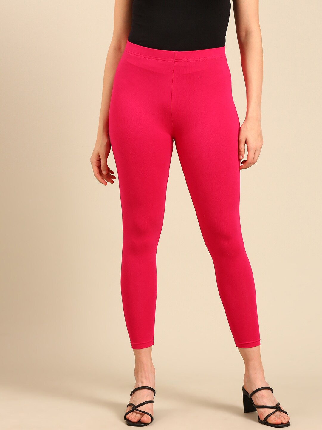 

Marcia Mid-Rise Ankle Length Leggings, Pink