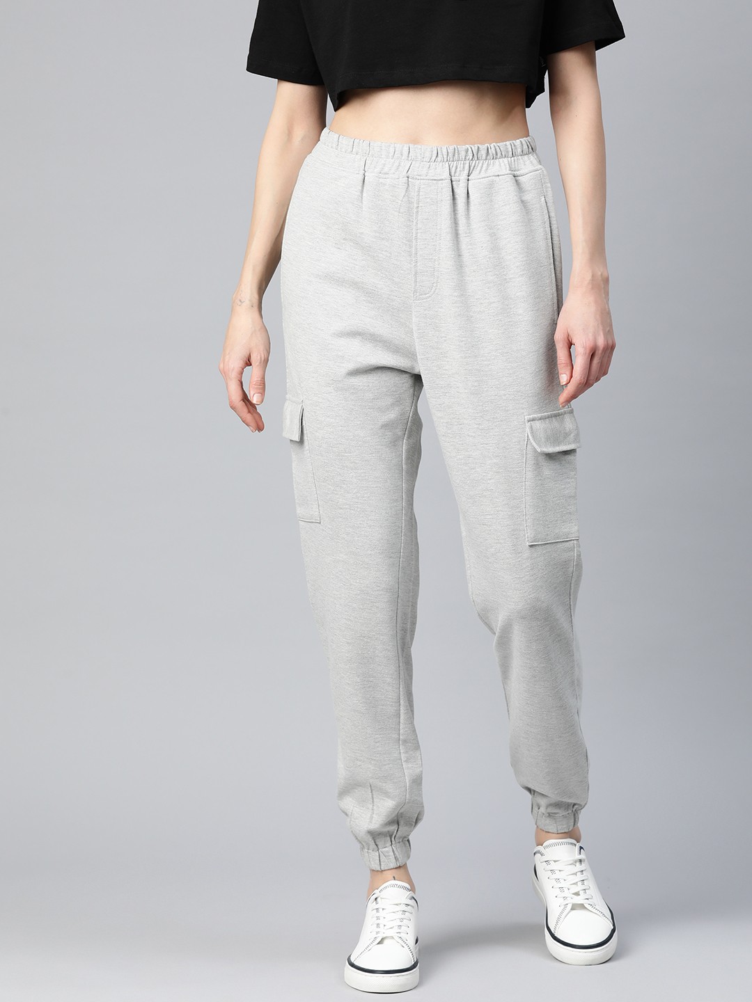 

Popnetic Women Solid Joggers, Grey