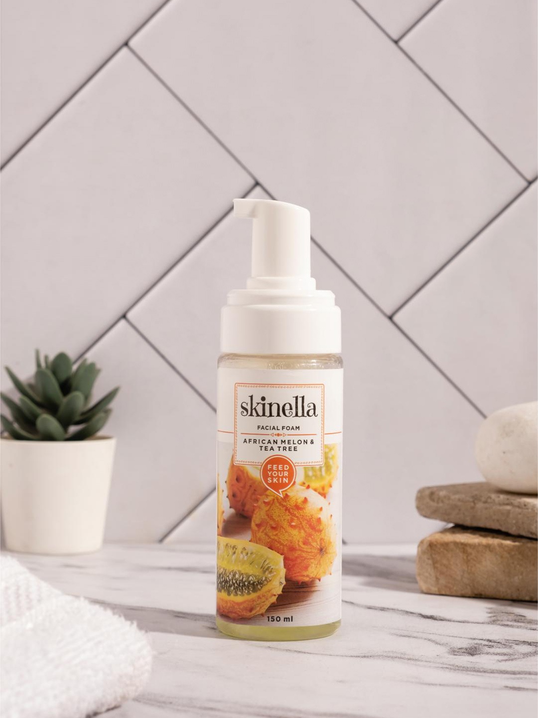 

skinella Feed Your Skin Facial Foam With African Melon & Tea Tree - 150ml, White
