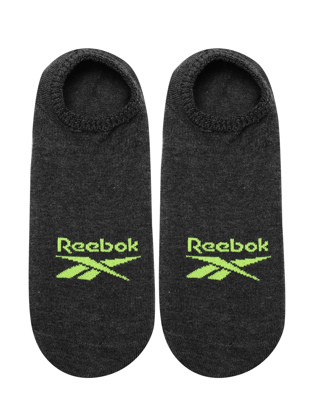 

Reebok Men YG Invisible Brand Logo Patterned Ankle-Length Socks, Charcoal
