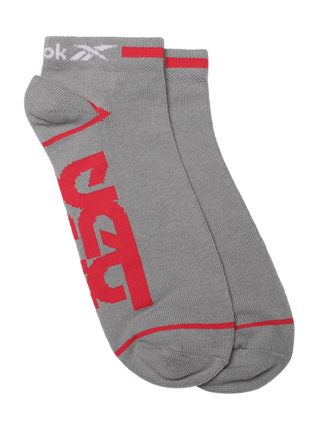 

Reebok Unisex Brand Logo Patterned LS Lowcut Ankle Length Socks, Grey