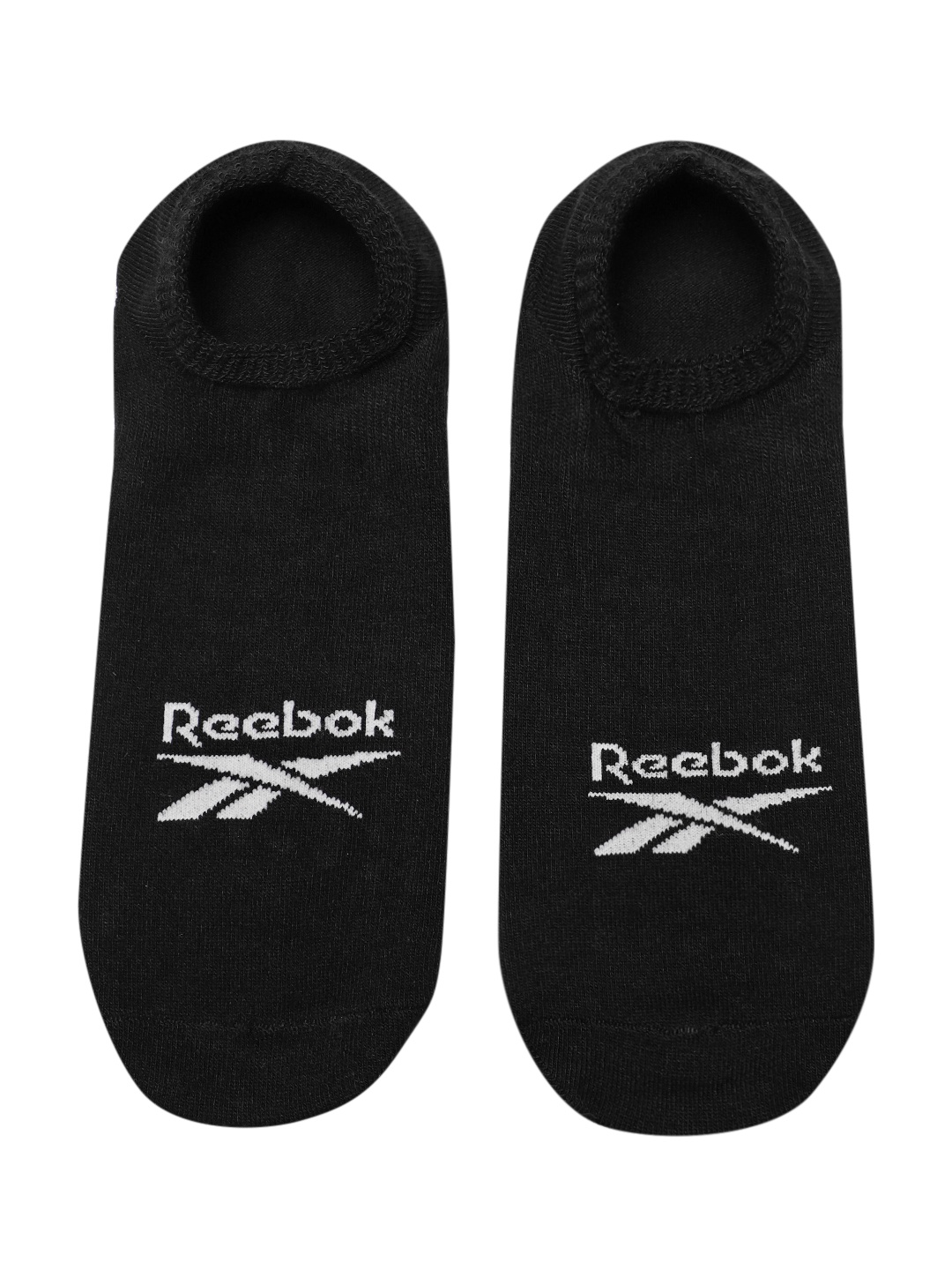 

Reebok Unisex Brand Logo Patterned Ankle-Length Rbk YG Invisible Socks, Black