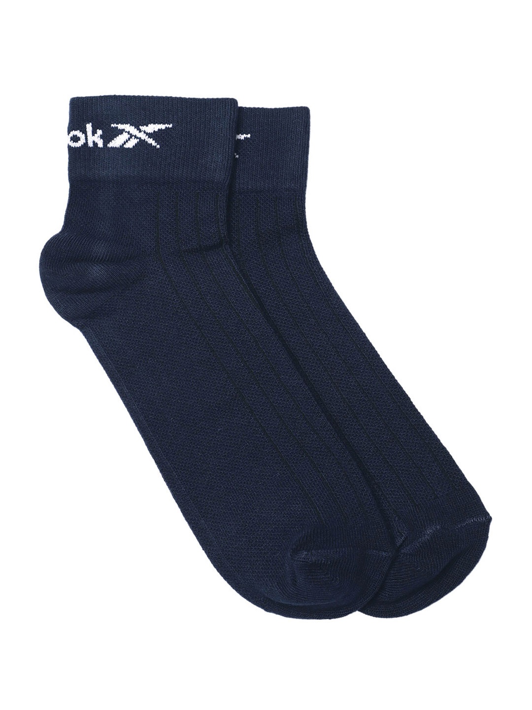 

Reebok Unisex Brand Logo Patterned Rbk Class Ankle Length Socks, Navy blue
