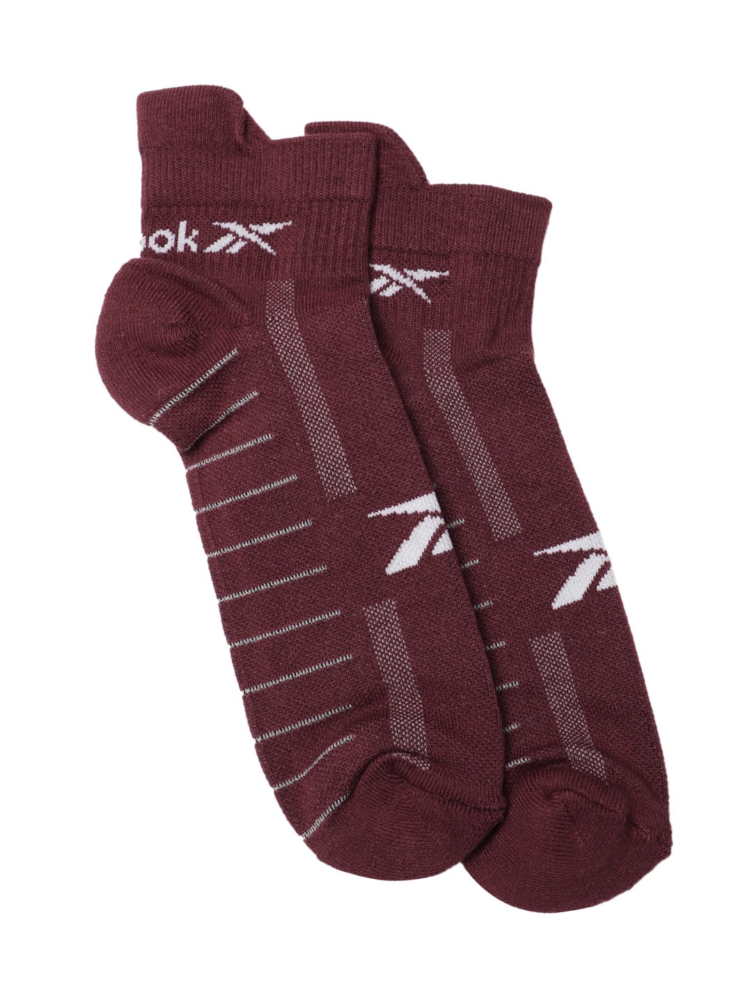 

Reebok Men Patterned Tr Ankle-Length Socks, Maroon