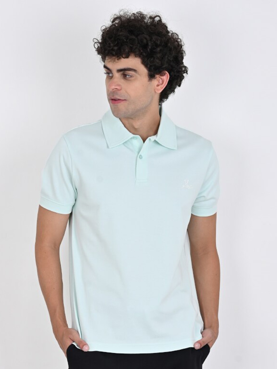 

Muvazo Polo Collar Short Sleeves T-shirt, Blue