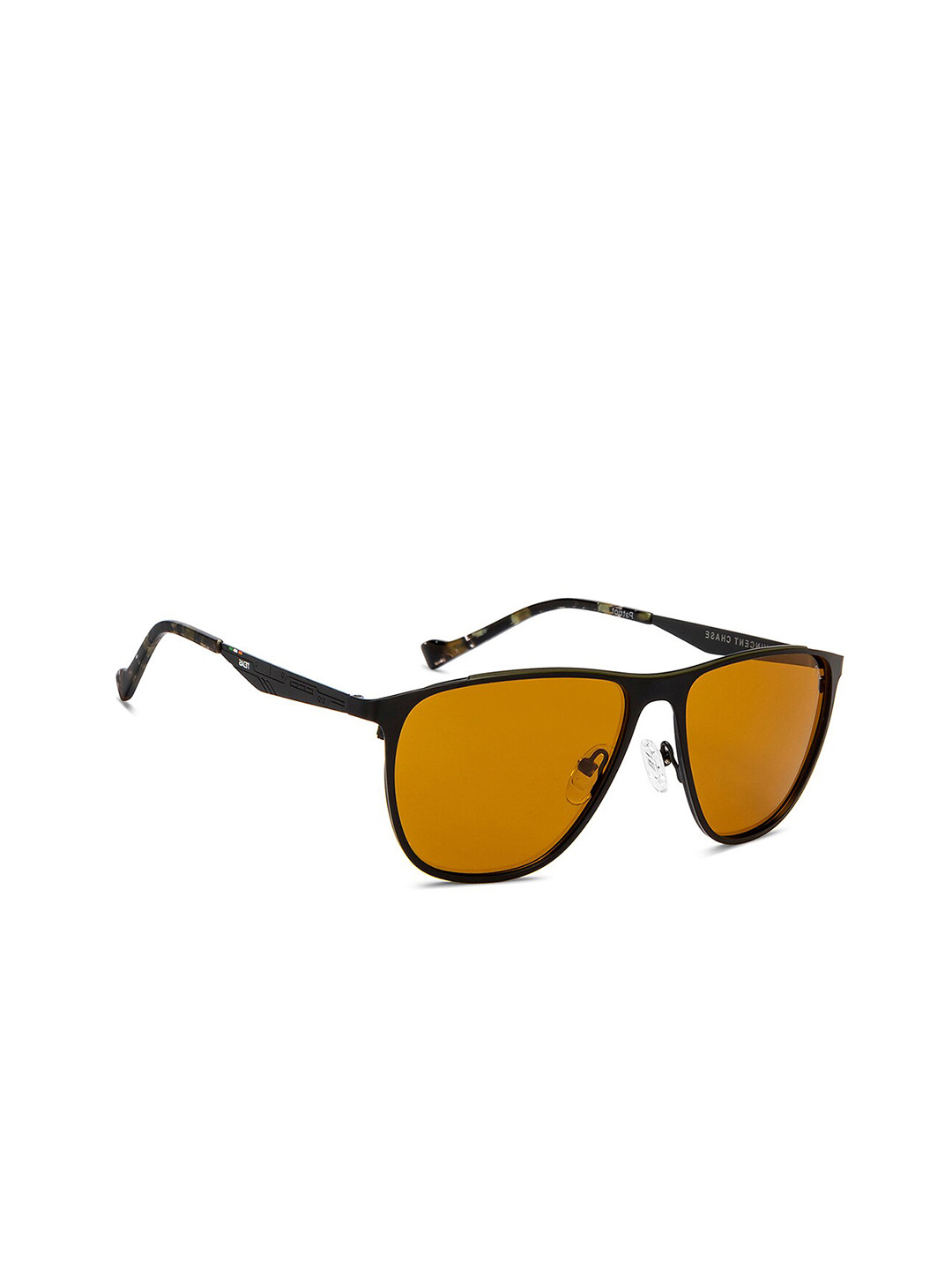 

Vincent Chase by Lenskart Unisex Aviator Sunglasses with Polarised and UV Protected Lens 215786, Yellow
