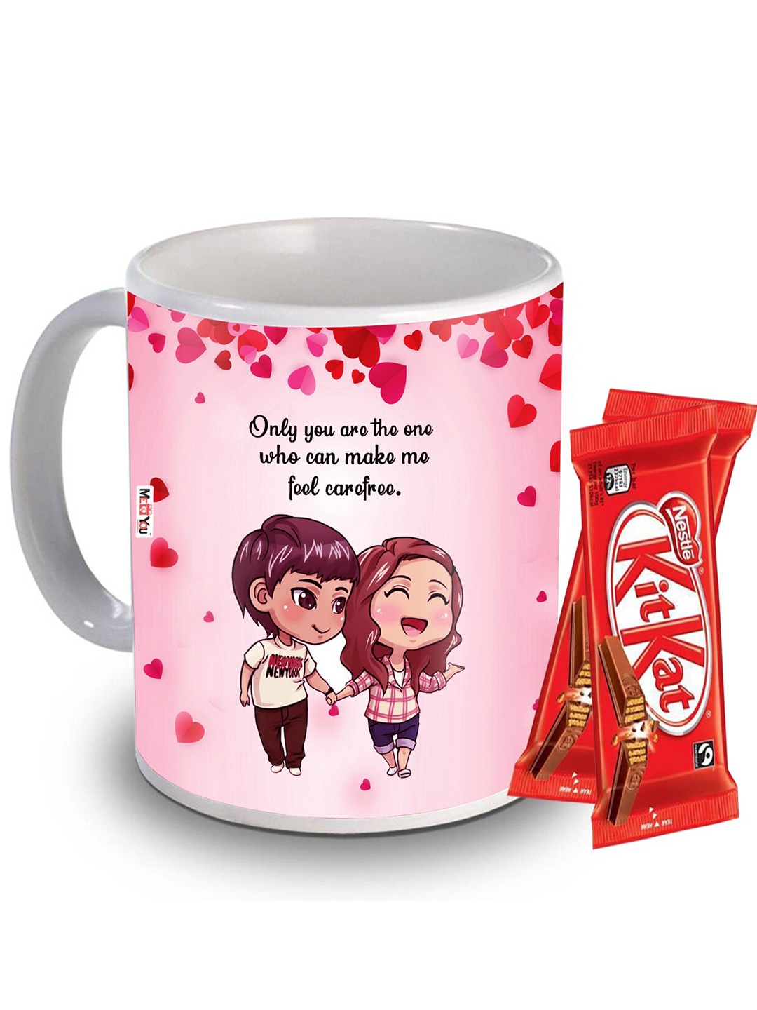 

ME & YOU White & Red 3 Pieces Valentine Day Gift Set320 ml