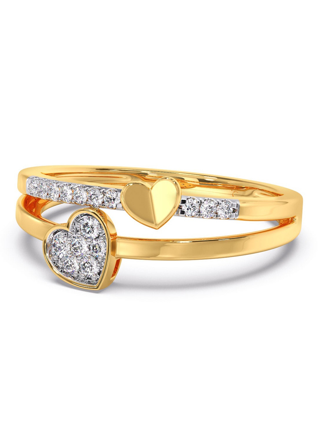 

CANDERE A KALYAN JEWELLERS COMPANY 14 KT Gold Diamond Finger Ring - 1.85 gm