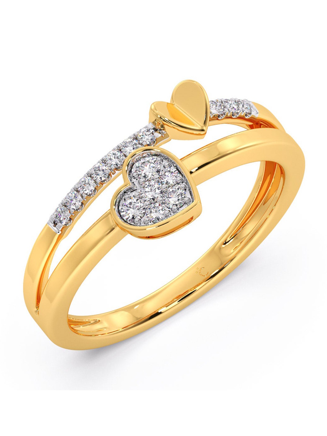 

CANDERE A KALYAN JEWELLERS COMPANY 18 KT Gold Diamond Finger Ring - 2.08 gm