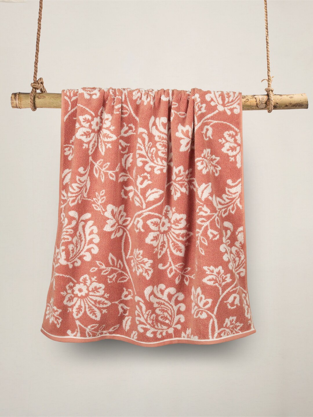 

MYTRIDENT Pink Cotton 500 GSM Bath Towel