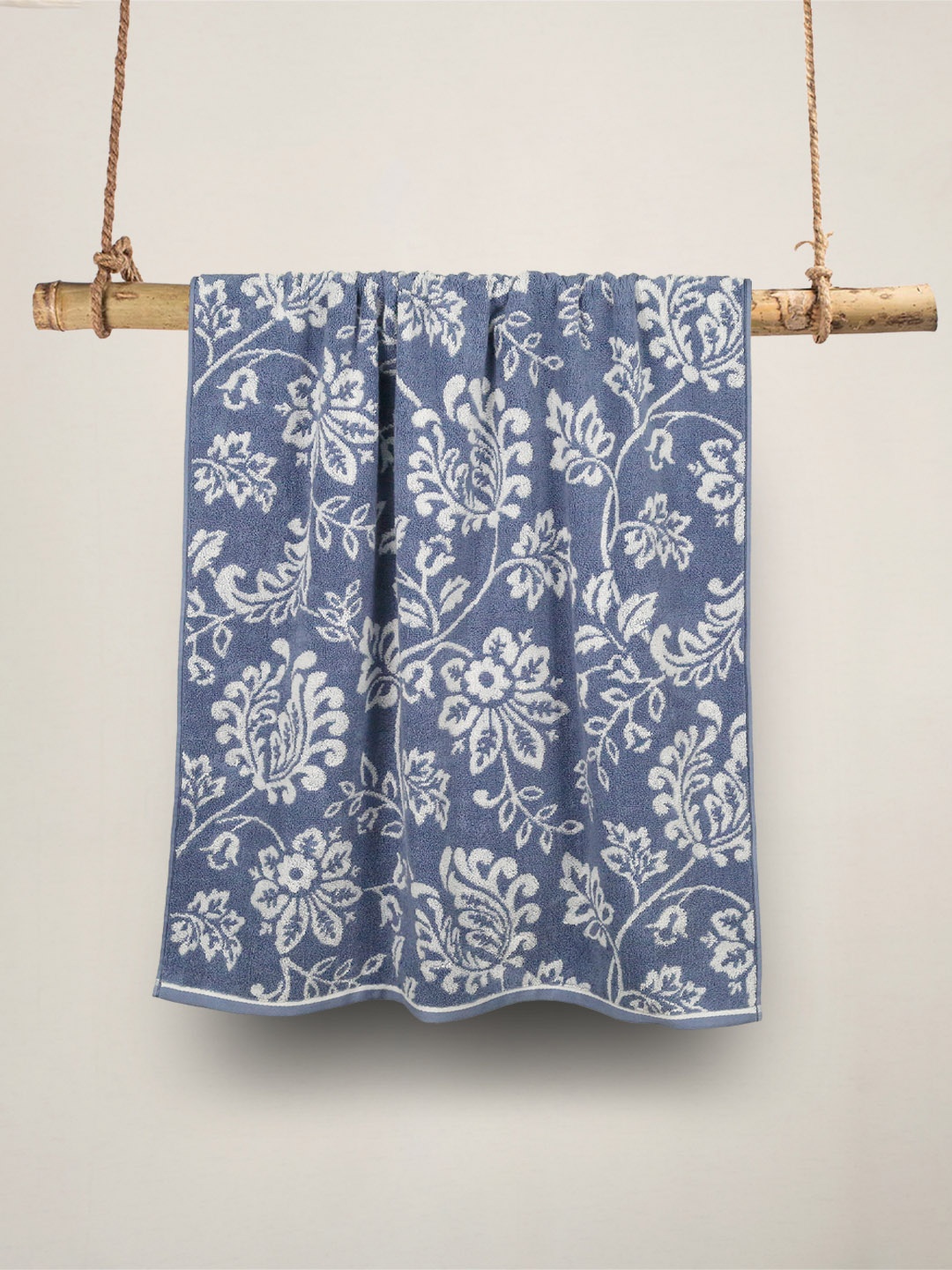 

MYTRIDENT Unisex Blue Bath Cotton 500 GSM Towel
