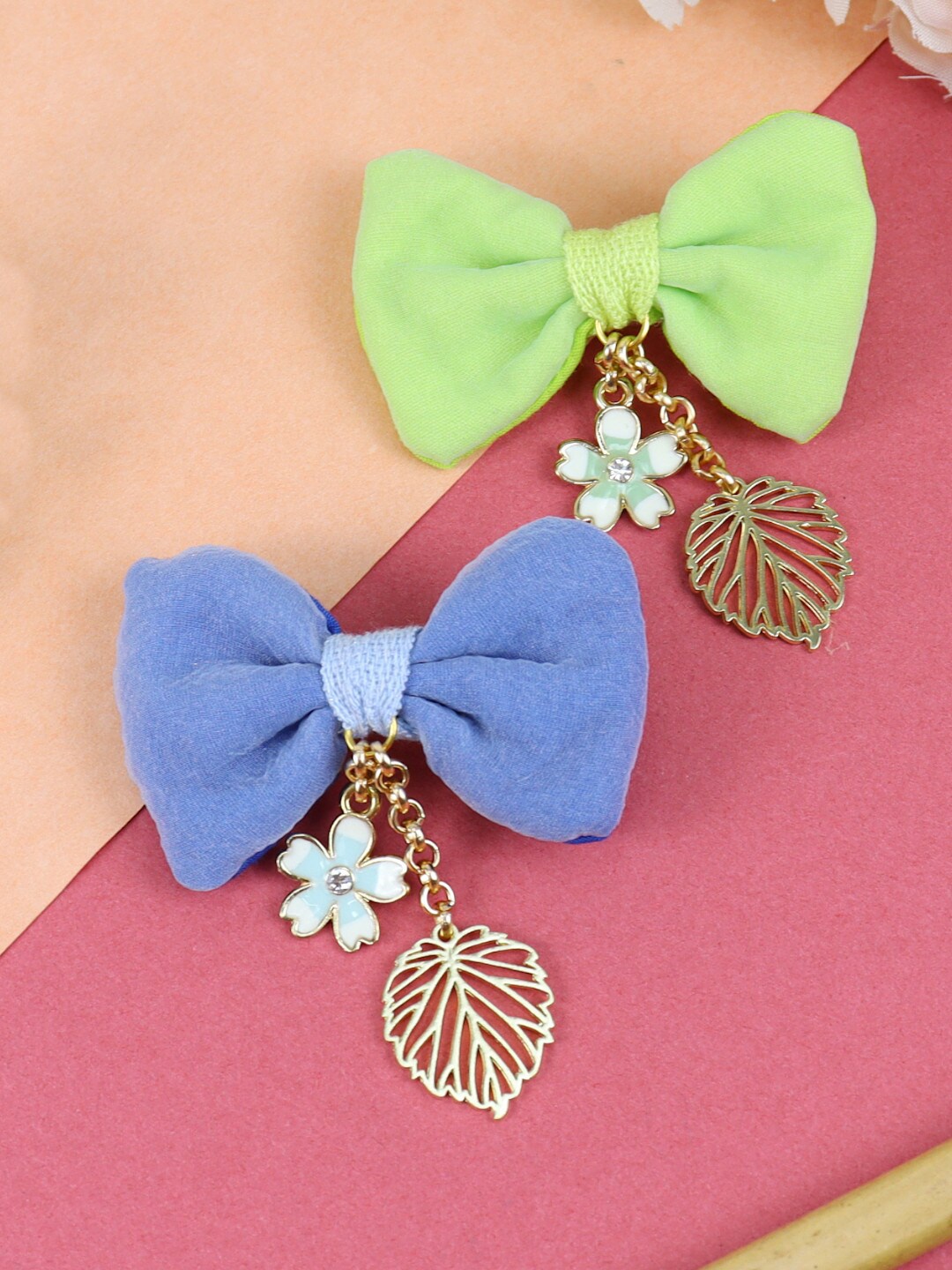 

Asthetika Kids Girls Set of 2 Alligator Hair Clip, Blue