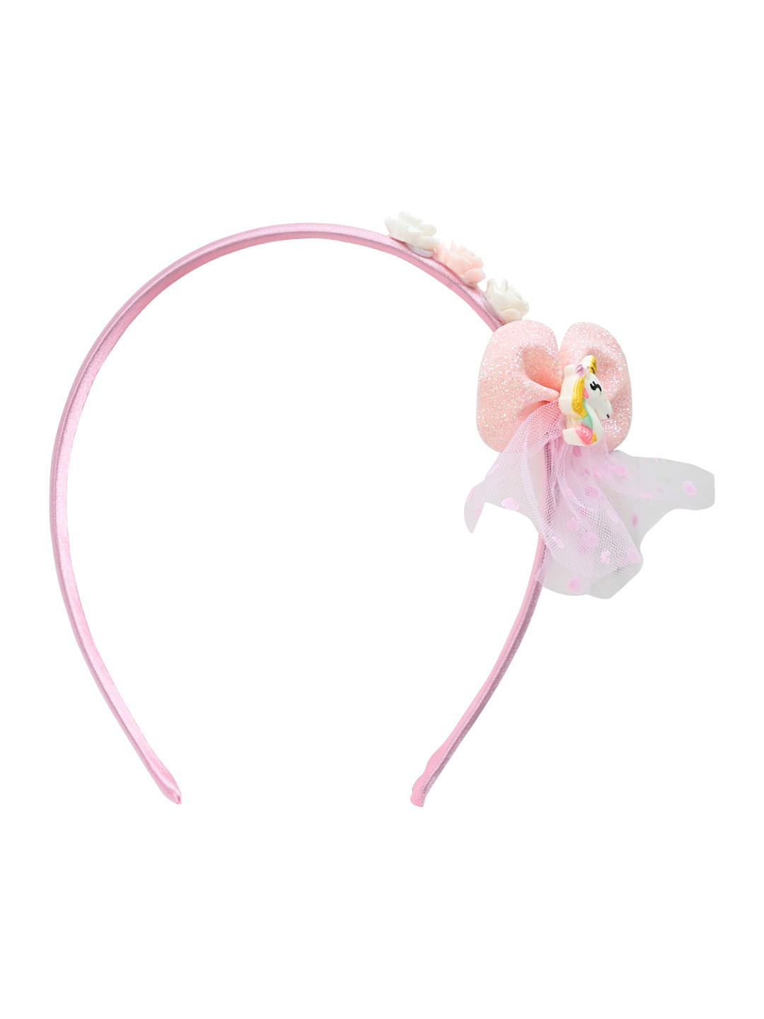 

Asthetika Kids Girls Unicorn Floral Hairband, Pink