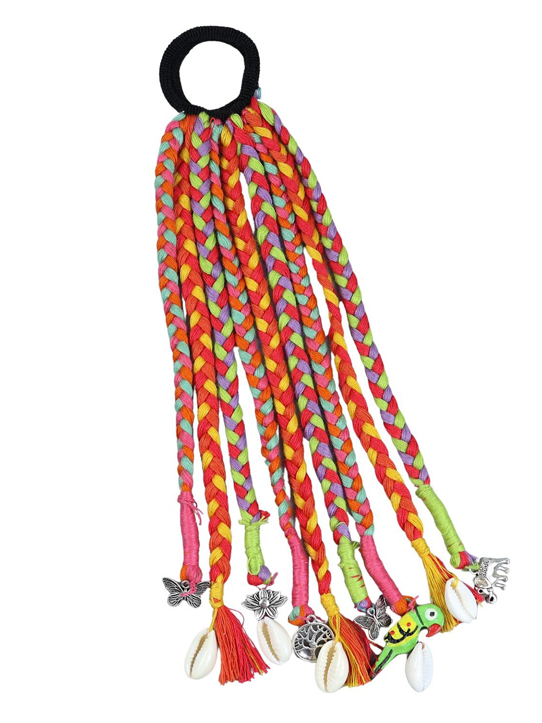 

Asthetika Kids Girls Braided Ponytail Holders, Orange