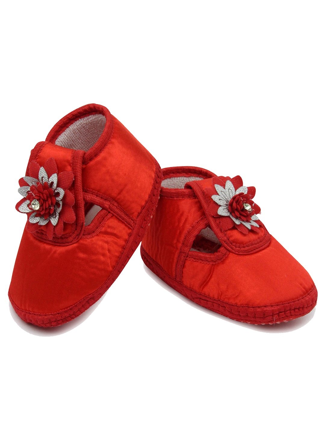 

BAESD Infants Girls Cotton Anti-Slip Booties, Red