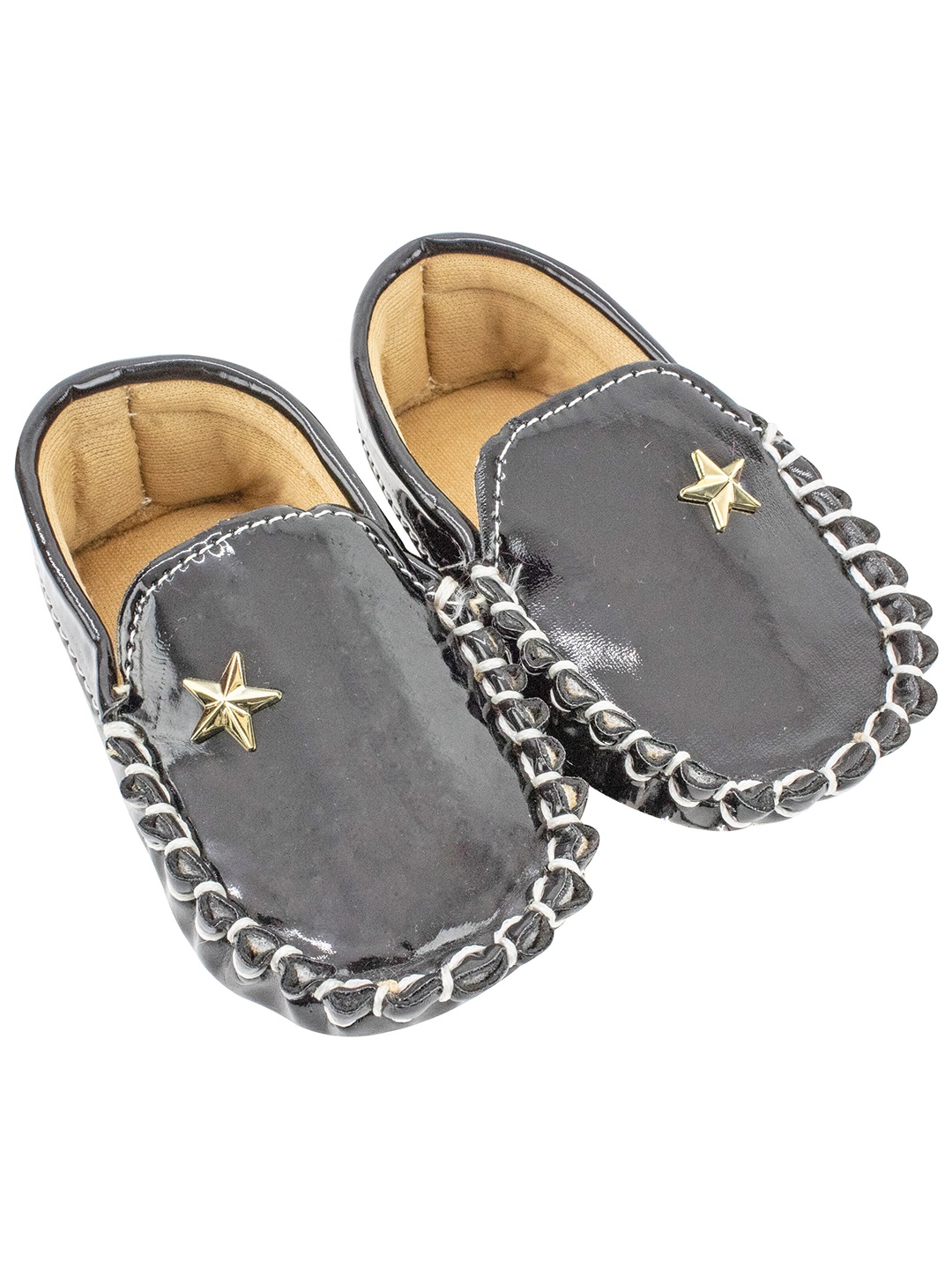 

BAESD Infant Boys Embellished Loafers Booties, Black