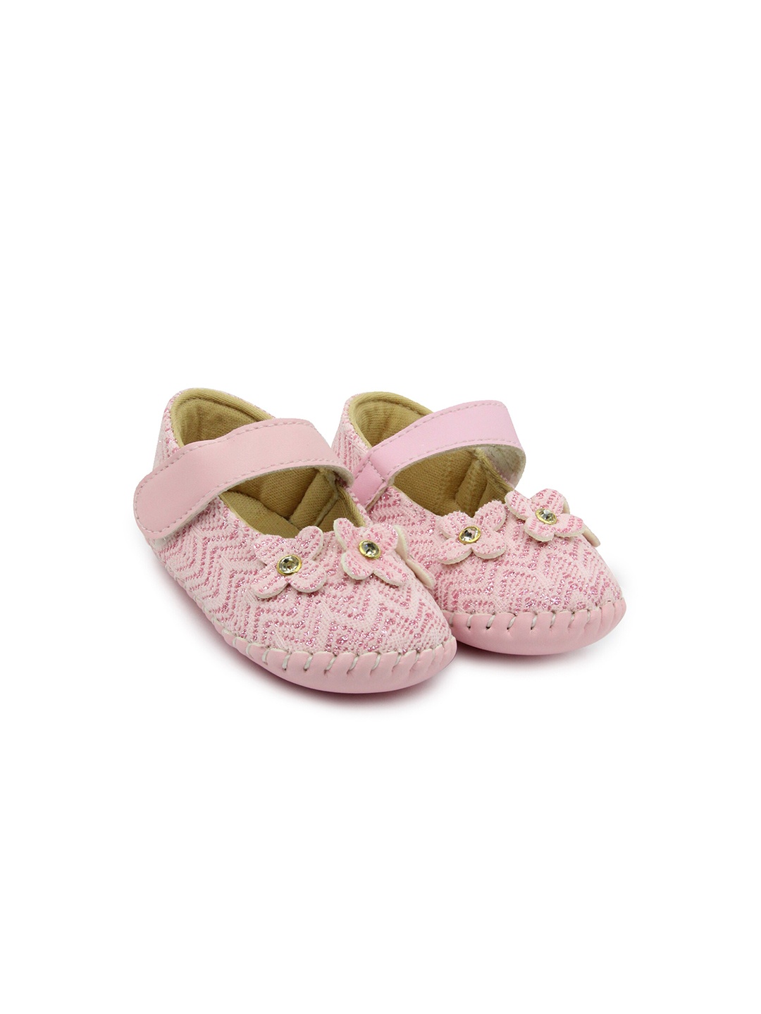 

BAESD Infant Girls Floral Patterned Booties, Pink