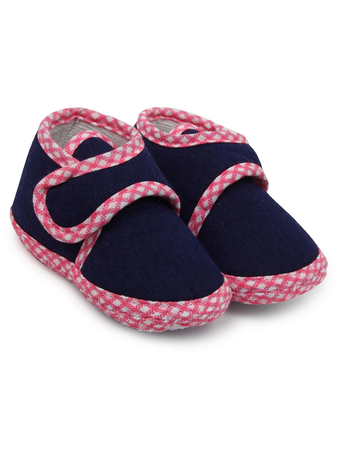 

BAESD Infant Cotton Velcro Booties, Navy blue