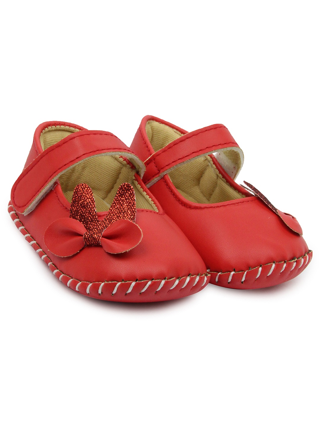 

BAESD Infant Girls Bow Detailed Booties, Red