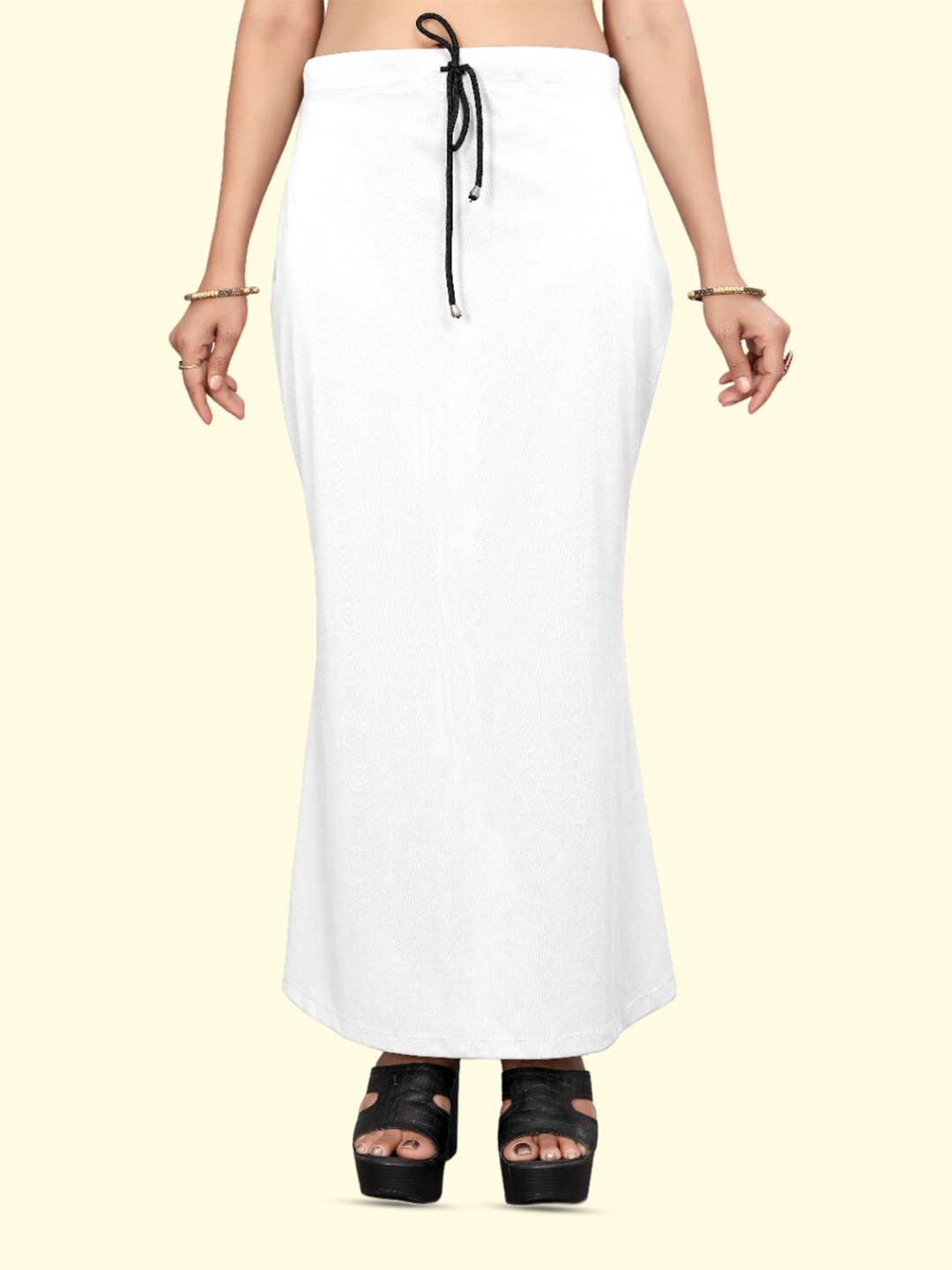 

Civamee Stretchable Saree Shapewear, White