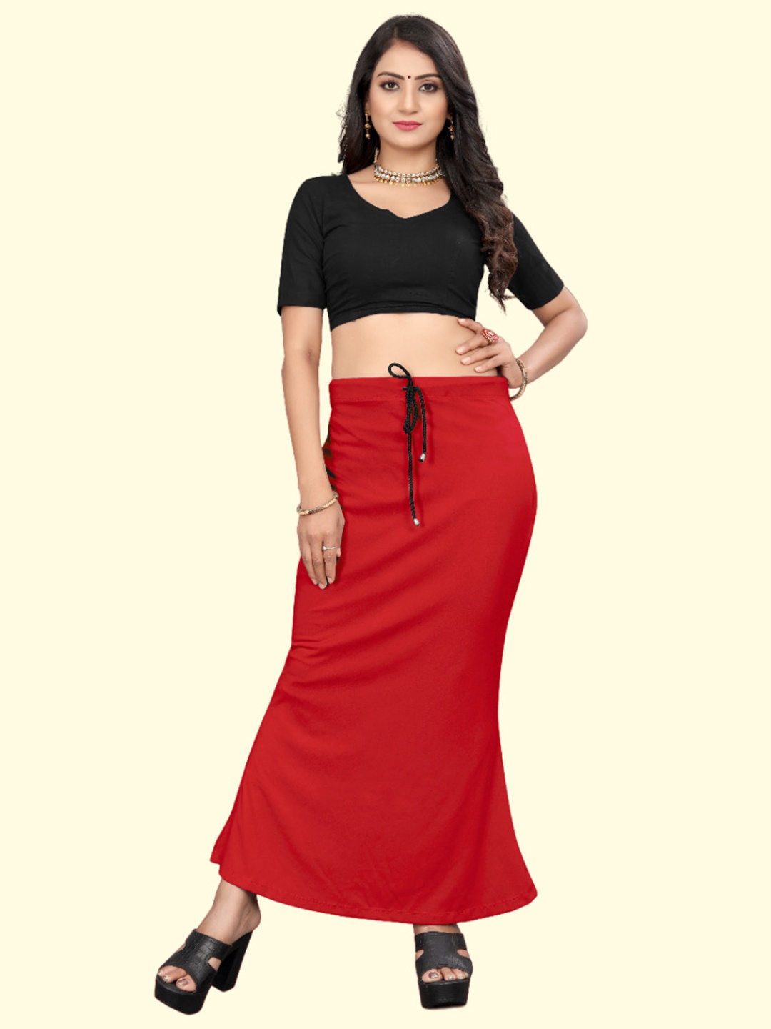 

Civamee Stretchable Saree Shapewear, Red