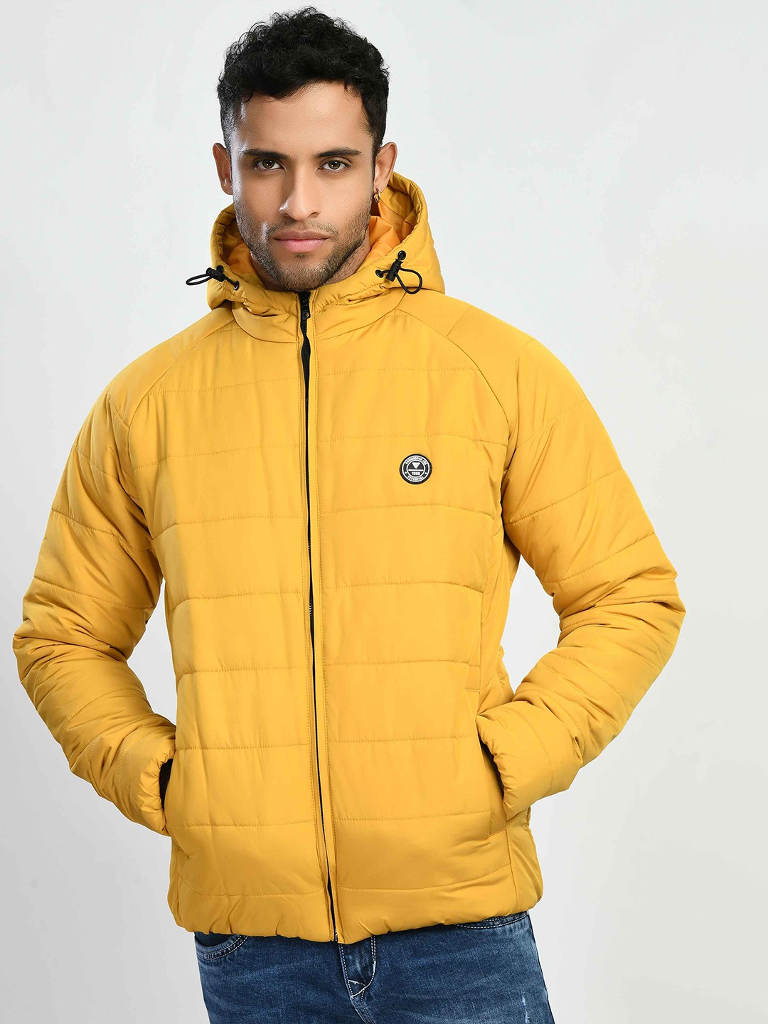

SQUIREHOOD Hooded Padded Jacket, Mustard