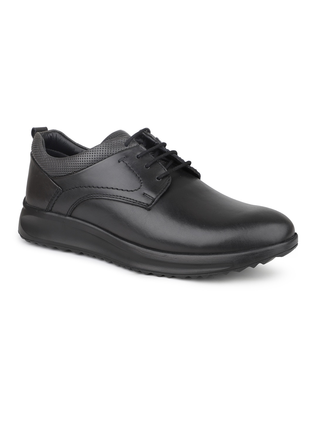 

ATESBER by Inc.5 Men Leather Lace Up Derbys, Black