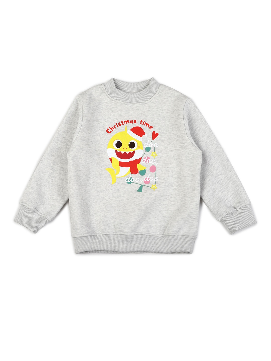 

shopbloom Kids Graphic Printed Cotton Pullover Sweatshirt, Black