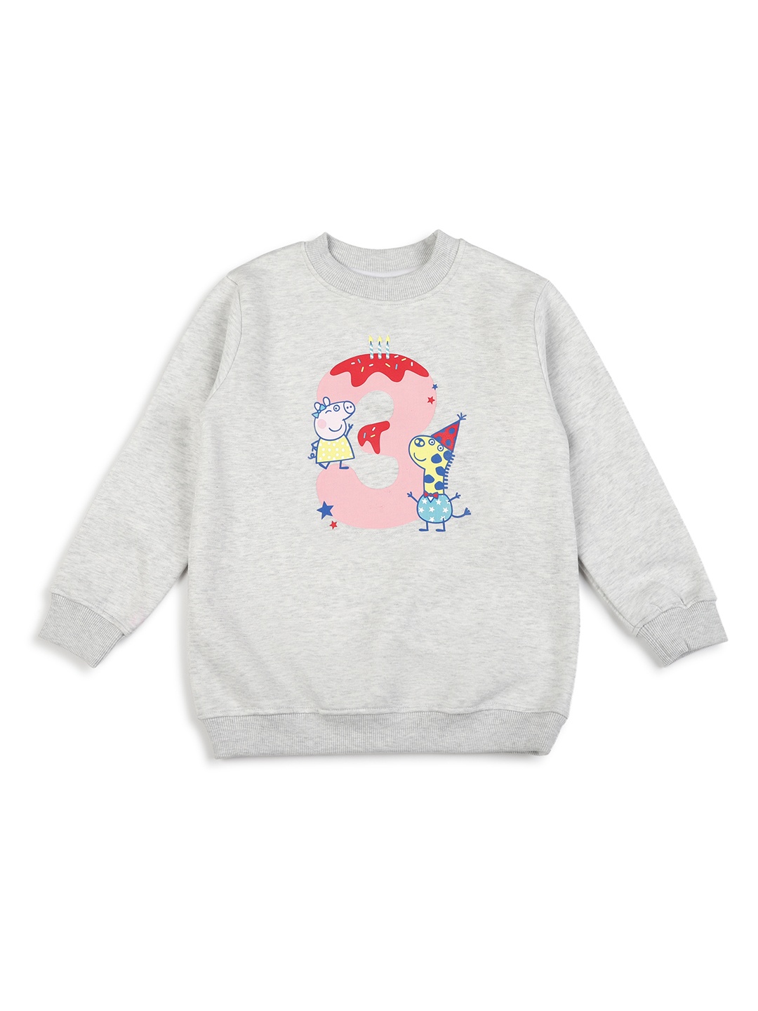 

shopbloom Kids Graphic Printed Cotton Pullover Sweatshirt, Black
