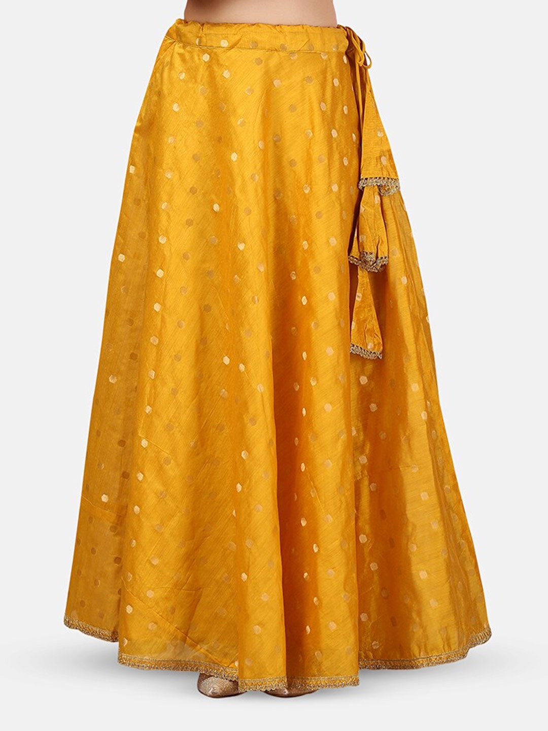 

Studio Shringaar Woven Design Maxi Skirt, Yellow