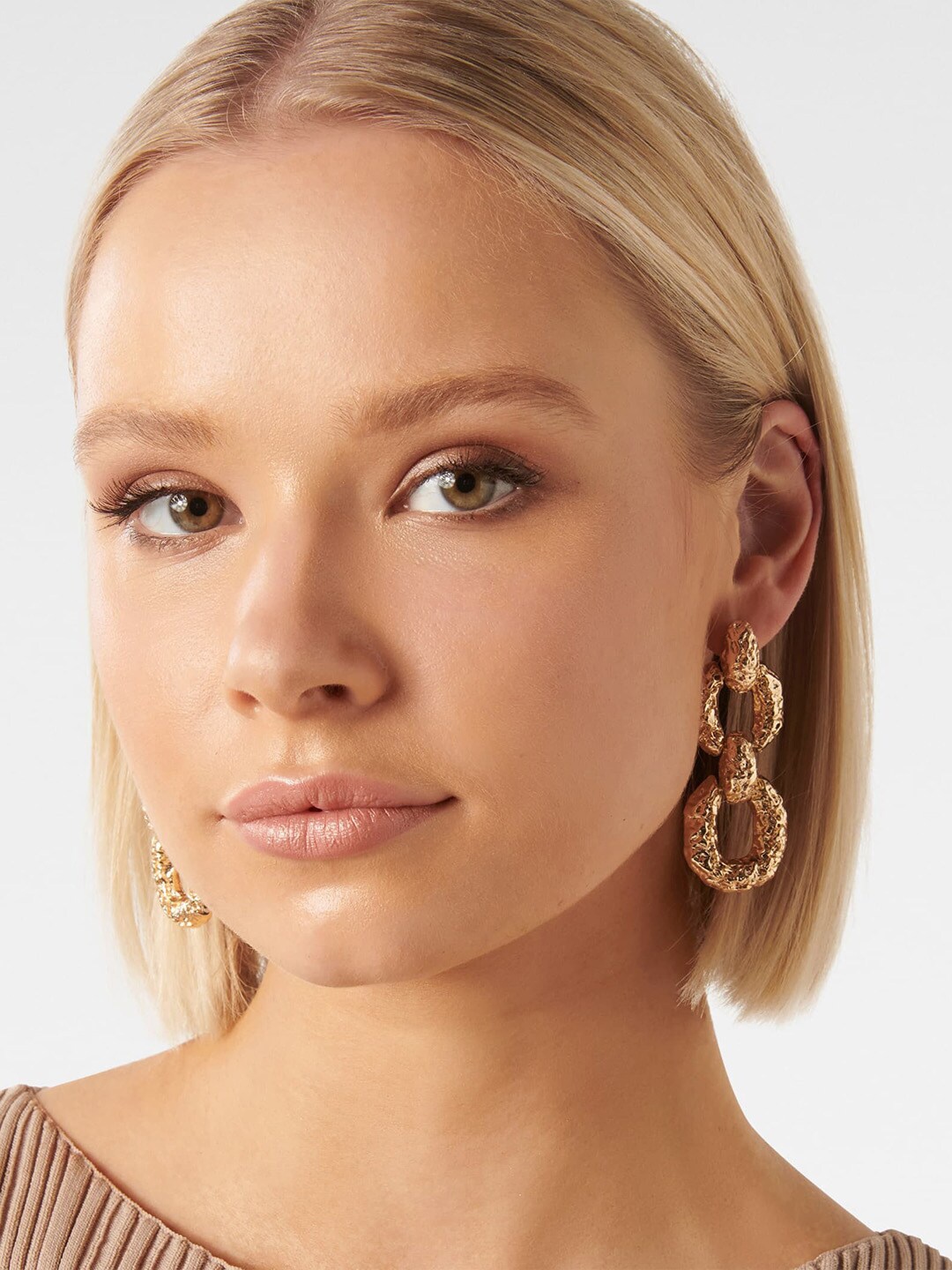 Forever New Gold Plated Drop Earrings